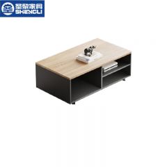 圣黎 办公沙发老板商务接待大厅会客区沙发  长茶几(120*60*45cm)