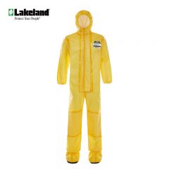 雷克兰（Lakeland）防化服耐强酸强碱带帽连体凯麦斯CT1S428CT1SL428IEBCT1S414L