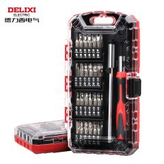德力西电气（DELIXI ELECTRIC）钟表批精密螺丝刀51件套螺丝批组套