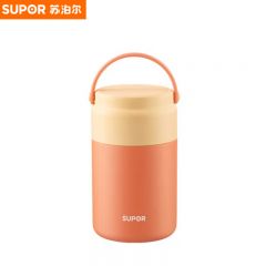 苏泊尔（SUPOR） KC80KT10晶瓷保温餐提锅800ml焖烧杯上班学生不锈钢便当饭盒桶