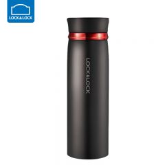 乐扣乐扣（LOCK&LOCK） LHC4131BKR菲特旋转盖轻量杯保温杯学生商务水杯450ml黑红