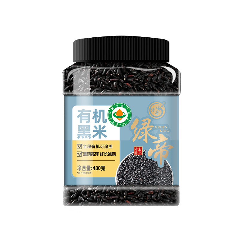 绿帝(GREEN KING) 有机黑米 480g