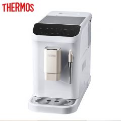 膳魔师（THERMOS） EHA-3424E咖啡机意式全自动家用商用办公多功能研磨一体智能数显蒸汽奶泡咖啡机白色