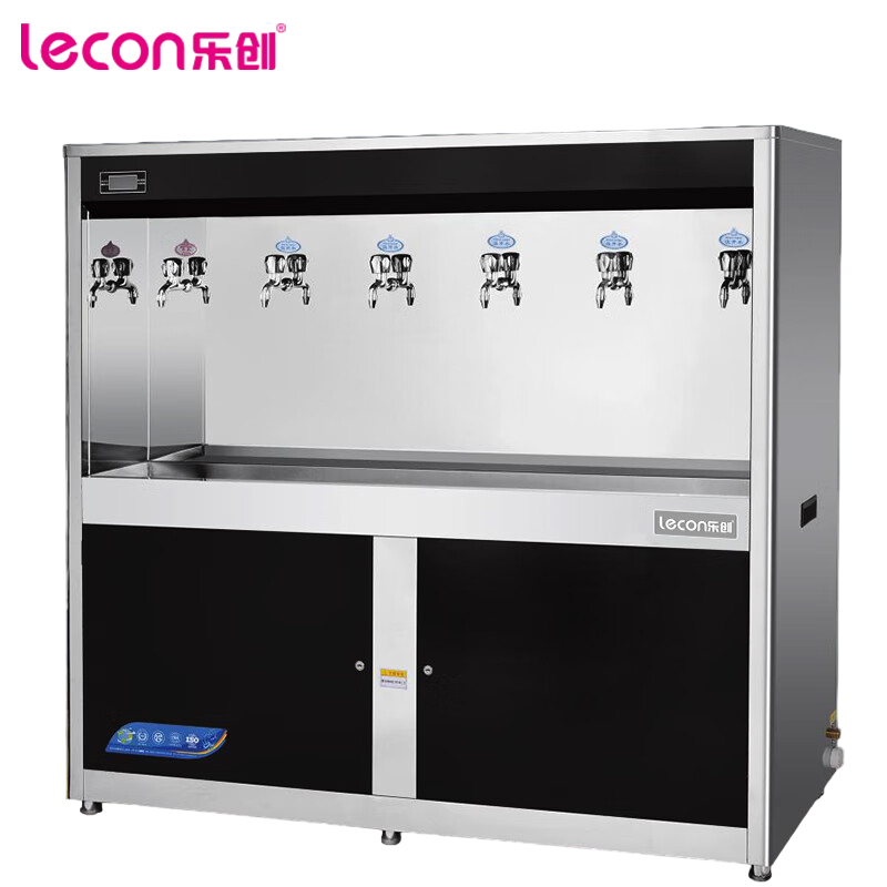 乐创（lecon） 商用开水器 学校公司大型不锈钢RO反渗透纯水机 柜式一开五温 LC-J-KS6G