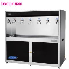 乐创（lecon） 商用开水器 学校公司大型不锈钢RO反渗透纯水机 柜式一开五温 LC-J-KS6G