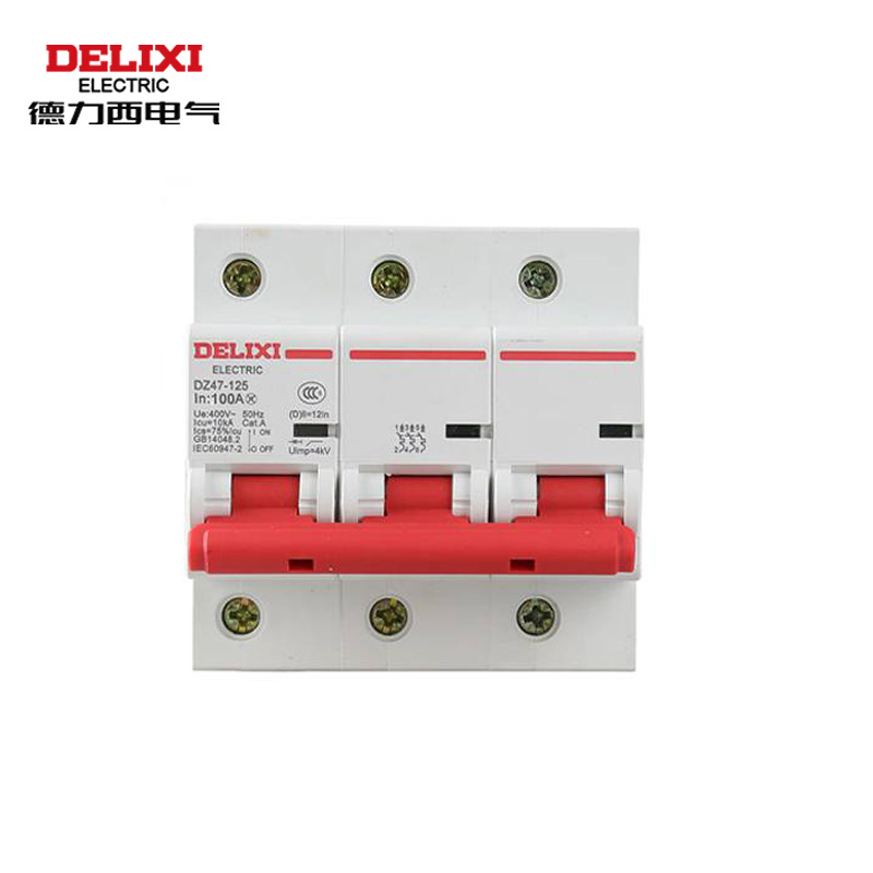 德力西电气（DELIXI ELECTRIC） 标准断路器 DZ47-125 3P li（C） 100A  DZ471253C100