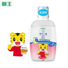 狮王（Lion）齿力佳巧虎儿童无酒精安全防蛀 漱口水250ml草莓味