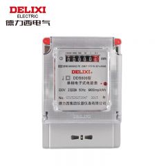 德力西电气 单相电子式电能表 家用出租房电子电度表DDS606 220V 2级 5（20）A 2级