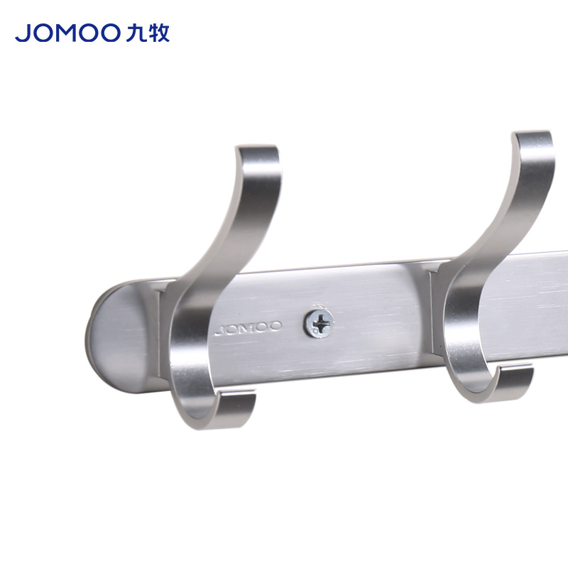 九牧（JOMOO） 936906-7Z-1 卫生间挂钩厨卫挂件浴室厨房挂钩 银色 6勾/个