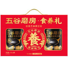 五谷磨房 食养礼核桃芝麻黑豆粉1240g（620g*2）礼盒