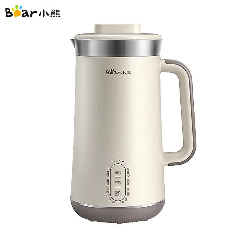 小熊（Bear） 豆浆机大容量破壁免滤密闭熬煮智能预约家用多功能搅拌机料理机  DJJ-C08G1一台