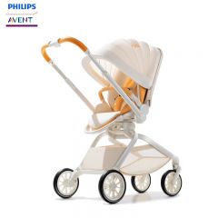 飞利浦（PHILIPS） BBL70123MU/93 新安怡婴儿推车双向高景观溜娃神器可坐可躺轻便折叠 OSLO奥斯陆 奶酪白