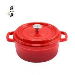 张小泉 曜红系列铸铁珐琅锅 22cm C32200200