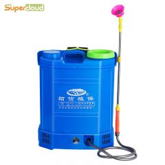 Supercloud 舒蔻 背负式喷雾器消毒杀菌 农用多功能喷药机 20升电动新能源8A锂电池三开关