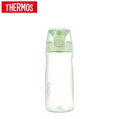 膳魔师（THERMOS）Tritan塑料水杯夏季男女运动瓶户外露营便携随行杯带提手茶杯TCSD-550 GR奶油绿 550ml