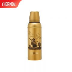 膳魔师（THERMOS）TCBA-402 GD 复古杯航海系列周年纪念款便携不锈钢保温杯 复古金 400ml