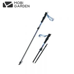 牧高笛（MOBIGARDEN） 远途登山杖 户外徒步露营碳加铝超轻伸缩四节外锁登山杖NX23667008山川蓝