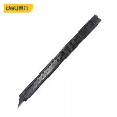 得力（deli） DL007H 自锁小号美工刀壁纸刀裁纸刀地毯刀快递开箱刀9mm 7刀头黑刃