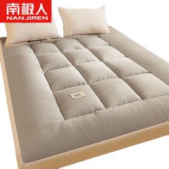 南极人（Nanjiren） 亲肤立体抗菌大豆纤维床垫家用榻榻米床垫浅灰色180*200cm