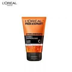 欧莱雅（L'OREAL） 男士劲能深层净化洁面膏100ml 深层净化横扫暗沉