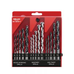 德力西电气（DELIXI ELECTRIC） 钻头 DDS P1 组合钻头套装 15件