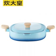 炊大皇（COOKER KING） 煎锅平底锅不粘锅青鸟饼铛牛排盘早餐锅28cm电磁炉明火通用QN28JG
