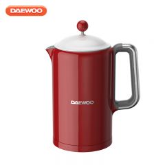大宇（DAEWOO） EK01红色复古电热水壶恒温水壶家用电烧水壶热水壶保温调温泡奶不锈钢1.5L大容量