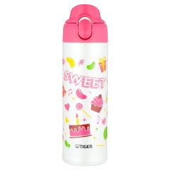 虎牌（TIGER） MBO-A05C保温杯儿童卡通风格双盖保温保冷儿童水杯 500ML 白色