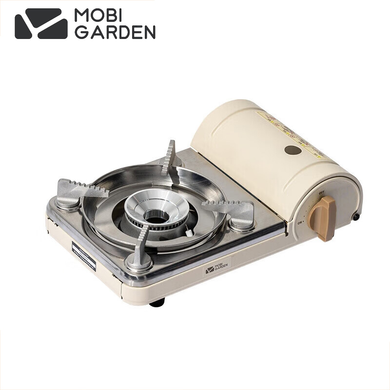 牧高笛（MOBIGARDEN） 卡式炉 户外露营便携自驾火锅烧烤炉子燃气炉NX21666094象牙白