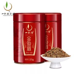 一杯香 茶叶新茶春茶自己喝送礼品袋 妙空900 红茶头采武夷山金骏眉250g（125g*2罐）
