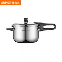 苏泊尔（SUPOR） 高压锅304不锈钢家用快煮压力锅24cm复底磁炉通用YW243JA1 银色