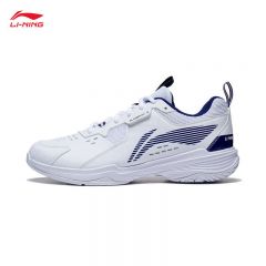 李宁（LI-NING） AYTT001-3羽毛球鞋男女同款减震训练鞋标准白-3 43