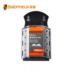 钢盾 （SHEFFIELD ） S067301美工刀片大号小号梯形刀片墙壁纸重型割刀刀片18mm(每盒100片)