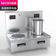 乐创（lecon） 商用电磁双头矮汤灶 16KW大功率电磁灶 380V LC-J-P16G2