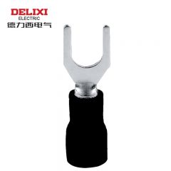 德力西电气 SV1.25-5 叉形预绝缘端头 0.6mm (500只/袋) DHASV1025M5BHB 黑色