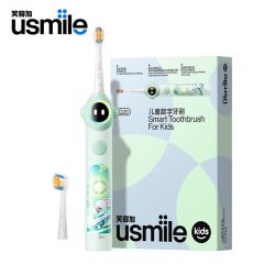 usmile 笑容加儿童电动牙刷 数字牙刷牙龈呵护清洁 Q20绿 适用3-15岁