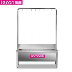 乐创（lecon） LC-J-TDG200商用拖把池 不锈钢洗拖布水槽高架子8个挂钩 2000*600*1750mm