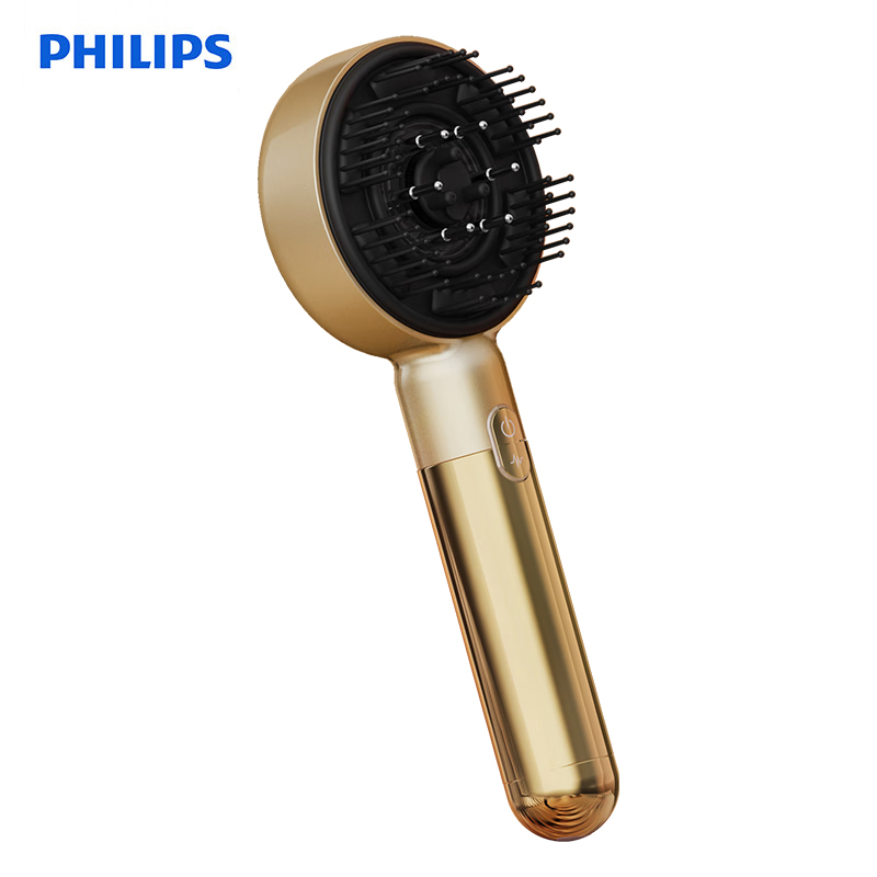 飞利浦（PHILIPS） PPM5303H 智能按摩梳护发梳EMS双红光养护头皮头部按摩器
