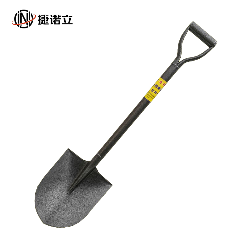 捷诺立（JNL） 铁锹 户外铁锹加厚农用园艺挖土一体全钢D把尖铲 1.02米 N50004