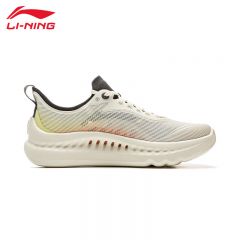 李宁（LI-NING） AGLV009-7 SOFT舒适透气男款运动鞋珠母白/浅明黄/云锦橙43
