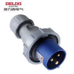 德力西电气 工业用插头 DEP2-03326h 250VAC 63A 2P+E IP67 3芯 DHADEP20332U