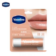 凡士林 润唇膏3.5g清甜白桃味修护保湿滋润男女通用补水防干裂打底护唇膏