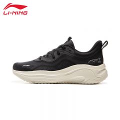 李宁（LI-NING） AGLV040-3运动生活SOFT舒适透气女款潮流休闲鞋 黑色38