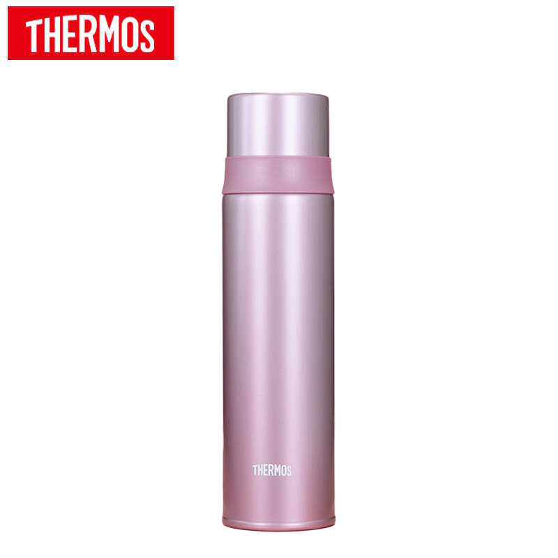 膳魔师（THERMOS）新款不锈钢保温杯保冷杯FFM FEI旅行杯水杯杯盖可当小碗凉水 FFM-520S-MRS 粉色