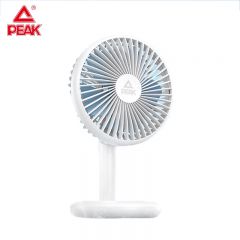 匹克（PEAK） 桌面电风扇办公室小风扇超静音制冷空调扇USB小型充电大风力台式扇宿舍床头降温神器白色YE33116