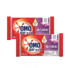 奥妙（OMO） 强效增白洗衣皂220g*2有效去除有害细菌呵护贴身衣物