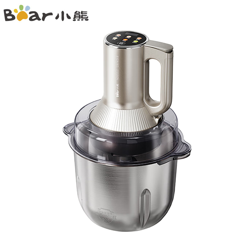 小熊（Bear） QSJ-W05G3绞肉机料理机宝宝辅食机婴儿打泥机搅拌机捣蒜器绞肉绞菜家用3.5L