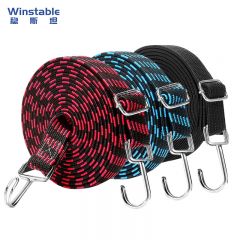 稳斯坦(Winstable) W5555 可调节长短行李绳 高弹力乳胶丝绑带拉货推车货物捆绑绳 2m(颜色随机)