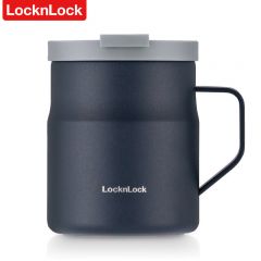 乐扣乐扣（LOCK&LOCK） 遇见惬意保温保冷咖啡杯带手柄男女水杯子370ML蓝色LHC4262NVY