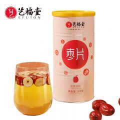 艺福堂 枣片200g 茶叶花草茶 泡水喝免洗泡茶红枣干脆片花茶新疆无核干吃